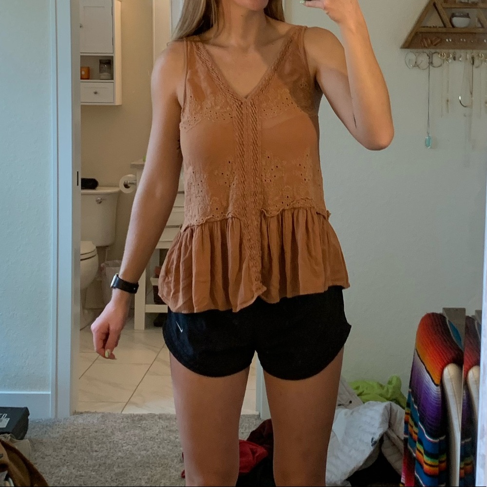 Peplum tank top